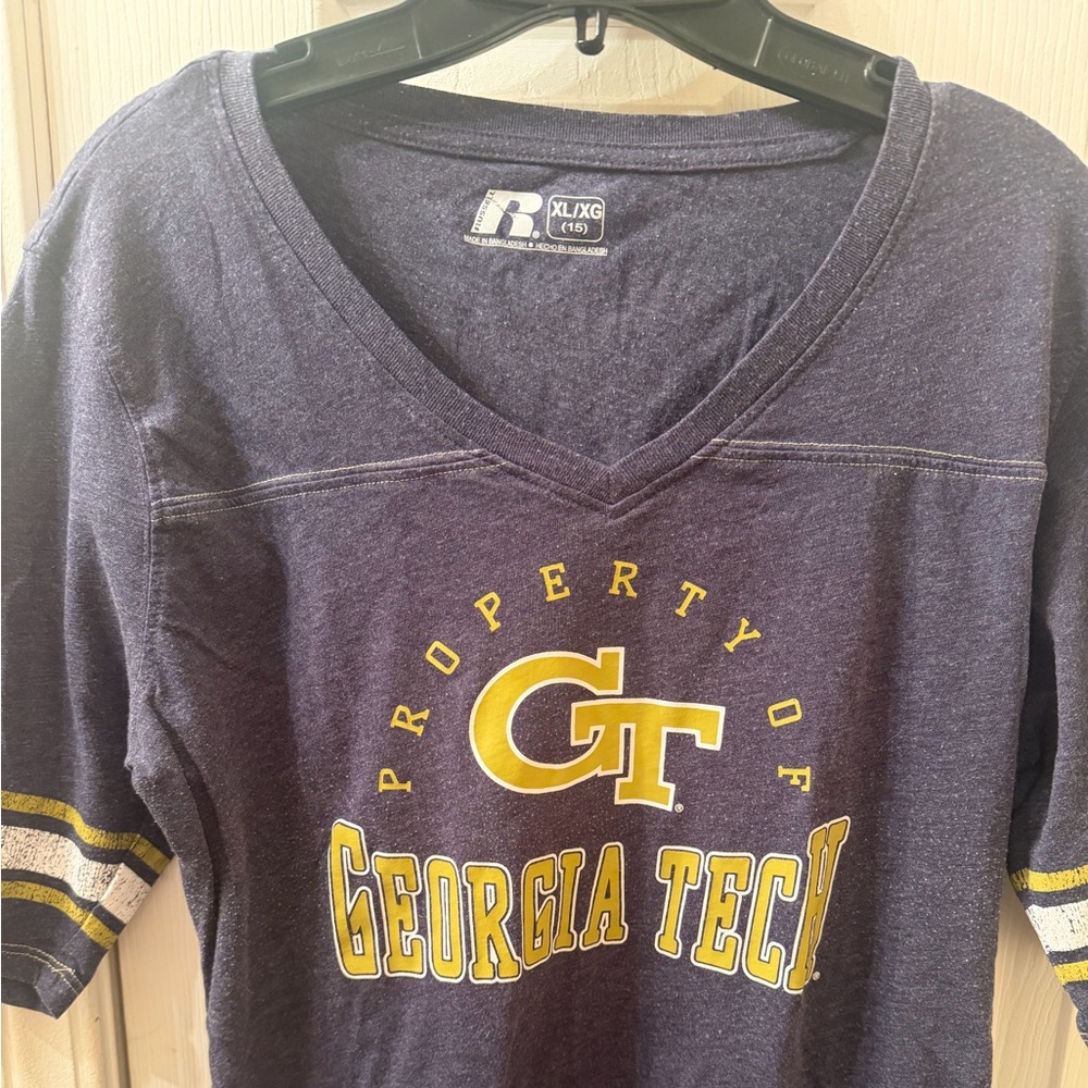 Russell Athletic Heathered Purple Crewneck Tee